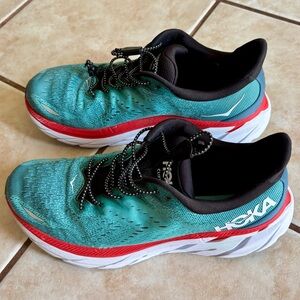 HOKA Clifton 8 mens 9.5D real teal aquarelle